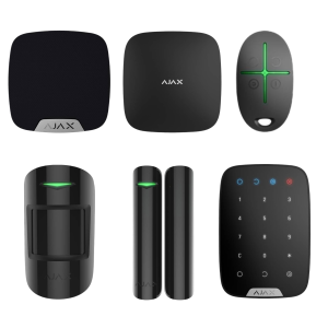 Kit AJAX - 2 zone + sirena interior si tastatura Negru
