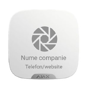 Carcasă personalizabilă StreetSiren AJAX Brandplate Albă