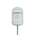 Detector cu fir PIR si Geam Spart Ajax CombiProtect Fibra Alb