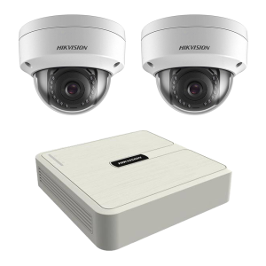 Kit 2 camere interior IP Hikvision 2MP și Wi-Fi