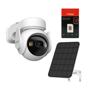 KIT Camera exterior IMOU Cell PT 4G + Panou Solar 7.2W + Card de memorie 128 GB KitImou4G128