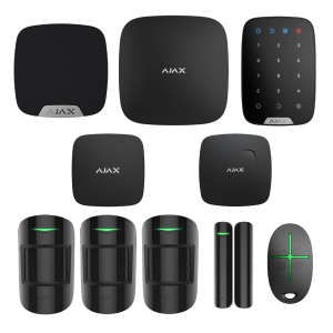 Kit AJAX - 4 zone confort Negru